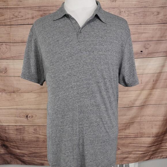 Zachary Prell Polo Shirt Mens 2XL Gray Heather Short Sleeve Modal Blend - Picture 3 of 8